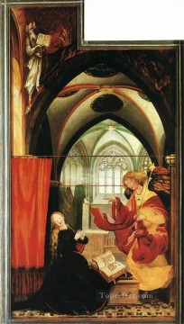 マティアス・グリューネヴァルト Painting - 『受胎告知ルネサンス』 マティアス・グリューネヴァルト